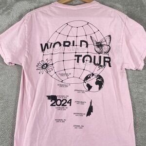 Maroon 5 Tour Shirt Shirt Mens Medium Pink 2024 Pop Music Graphic Tee